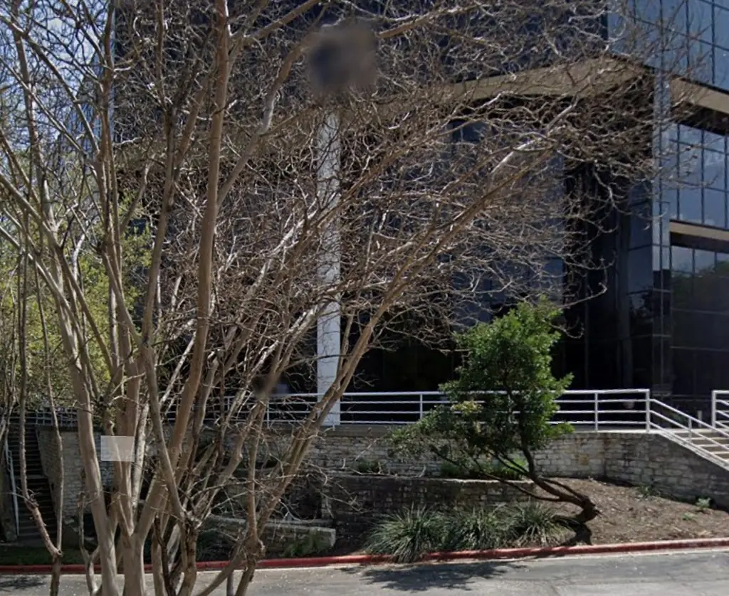 The office building exterior at 700 Lavaca Street, Suite 1488, in downtown Austin